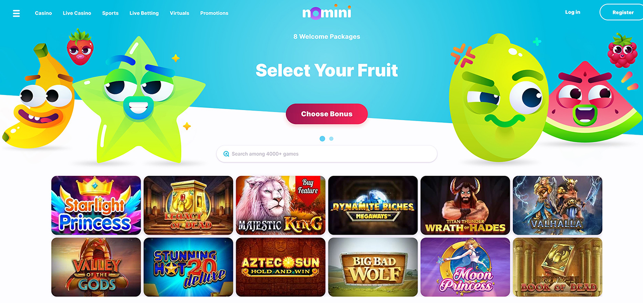 Nomini Casino Screenshot